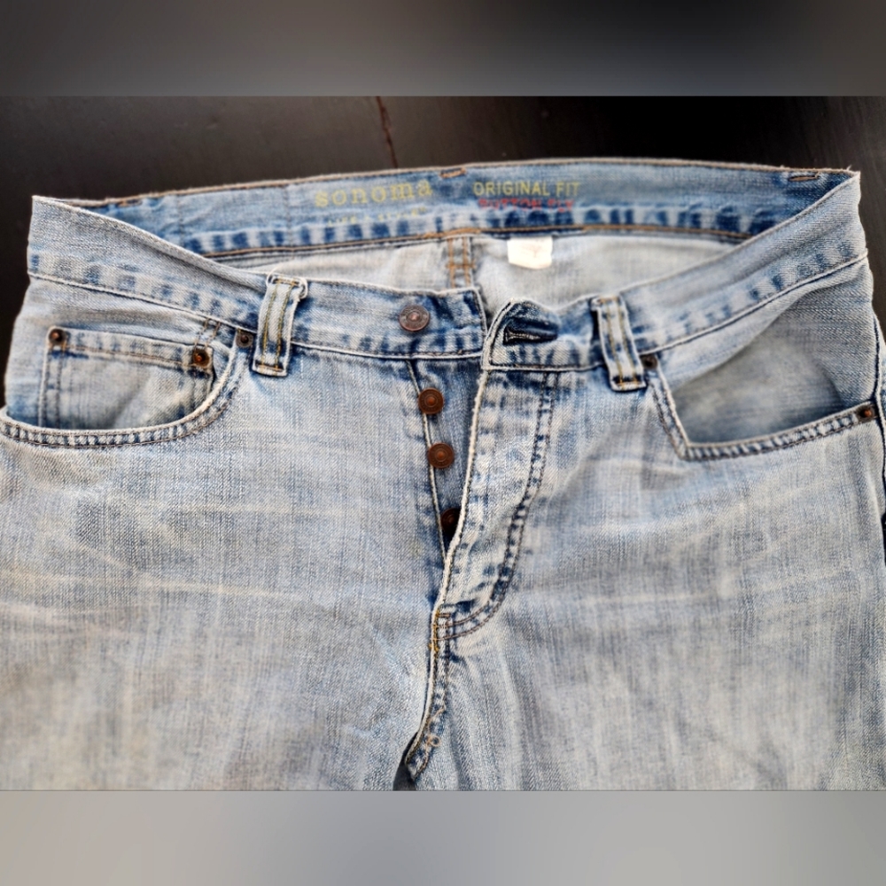 Men's Button-fly Jeans - Picture 3 of 4